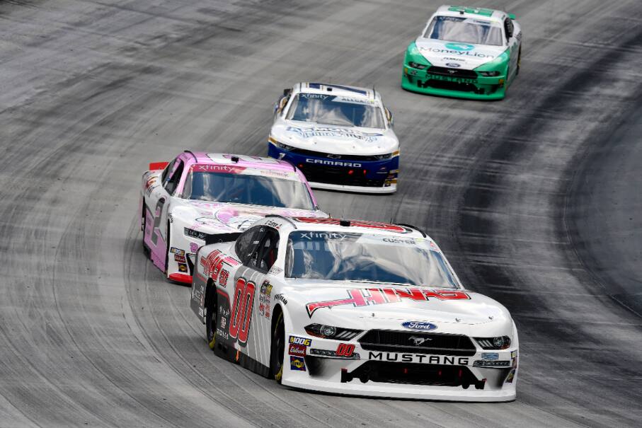 Stewart-Haas Racing's Cole Custer sat on the pole in Saturday's NASCAR Xfinity race at Bristol. Stewart-Haas Racing's Cole Custer sat on the pole in Saturday's NASCAR Xfinity race at Bristol.